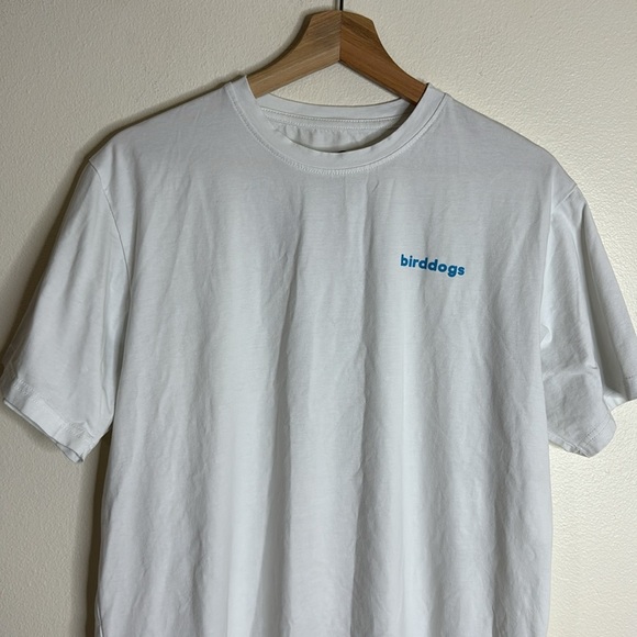 Birddogs white short sleeve tshirt with bird graphic on back size large - Picture 2 of 8